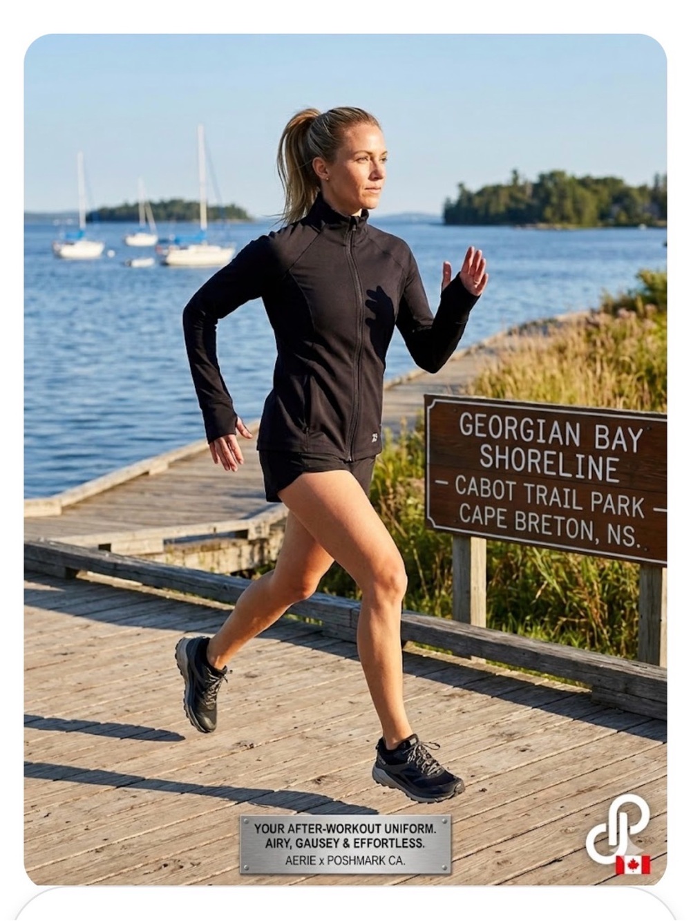 All in Motion Black Full-Zip Athletic Jacket